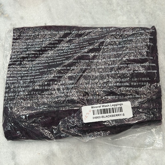 ZENANA BlackBerry Mineral Wash Leggings - Picture 2 of 6